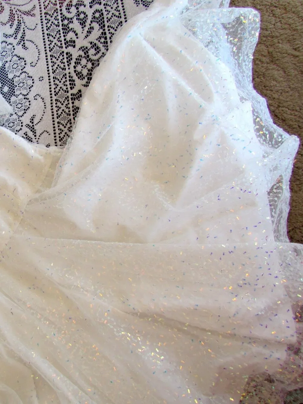 GIRL'S BRIDE DRESS-UP PLAY ACCESSORIES; DRESS, VEILS, GLOVES, RING, TUTU, BAG ++